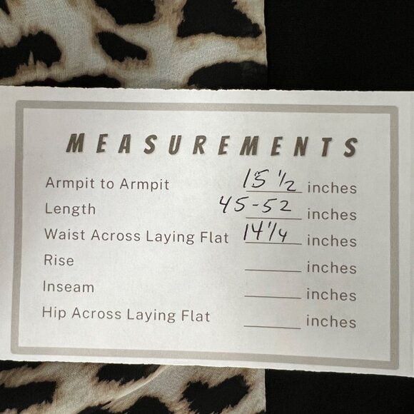 Vince Camuto Womens Leopard Print Maxi Trapeze Dress Black Tan size Small - Picture 13 of 13